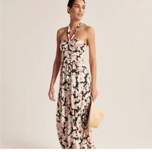Knotted Halter Maxi Dress